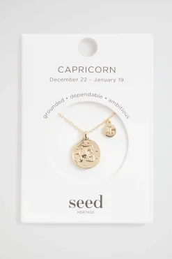 Seed Heritage Jewellery-Zodiac Necklace Capricorn